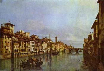 Bernardo Bellotto : Arno in Florence